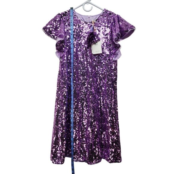 Grace Karin Girls Sequined Purple Party Dress Size 12Y - Picture 6 of 10